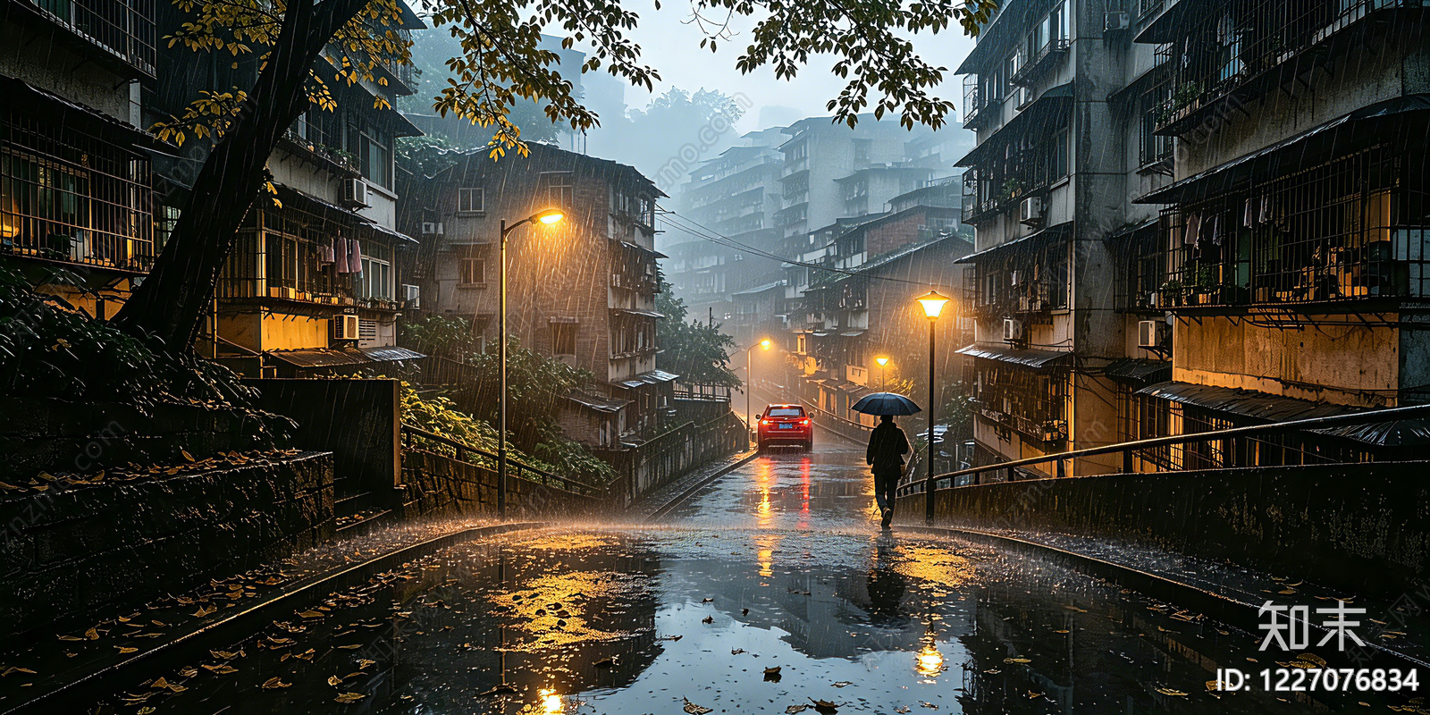 小区HDR贴图下载【ID:1227076834】