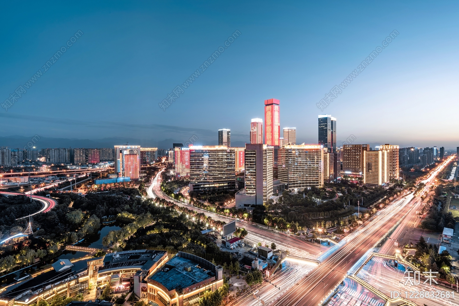 现代城市背景贴图下载【ID:1228032681】