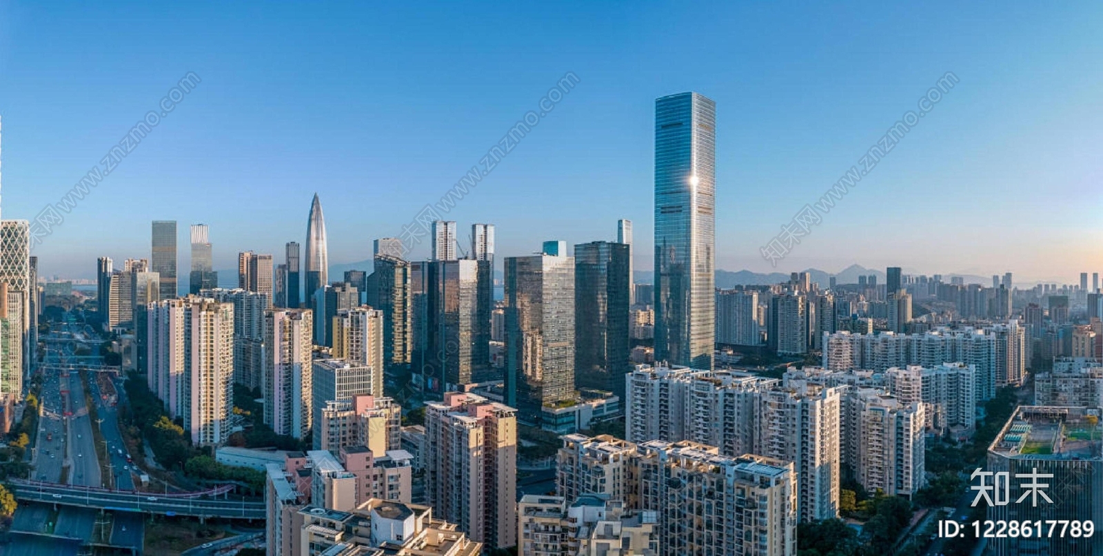 现代城市背景贴图下载【ID:1228617789】