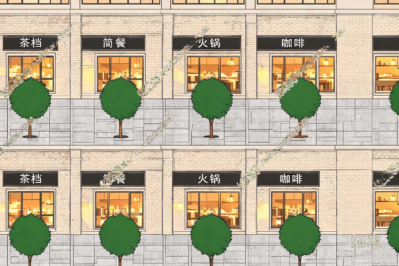 商铺高清贴图材质