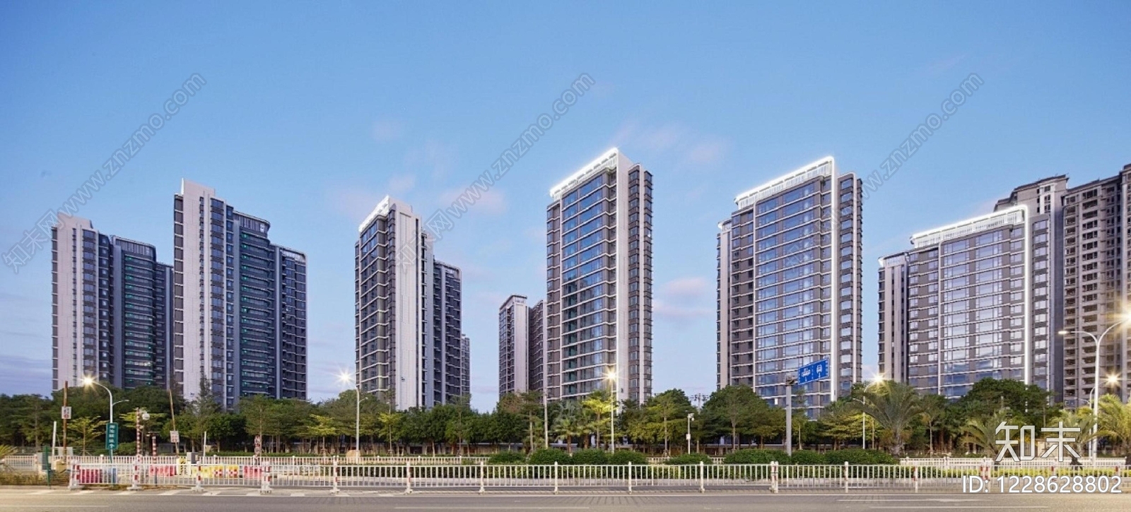 城市背景高清贴图材质
