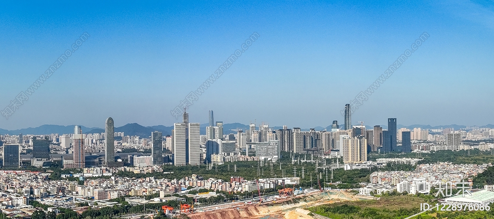 现代城市背景贴图下载【ID:1228976086】
