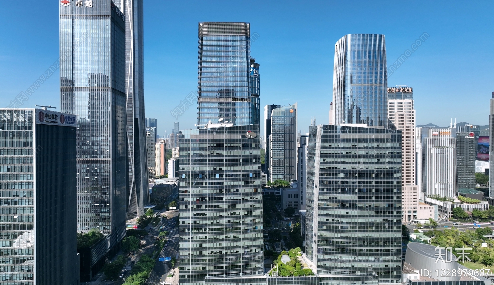 现代城市背景贴图下载【ID:1228979607】