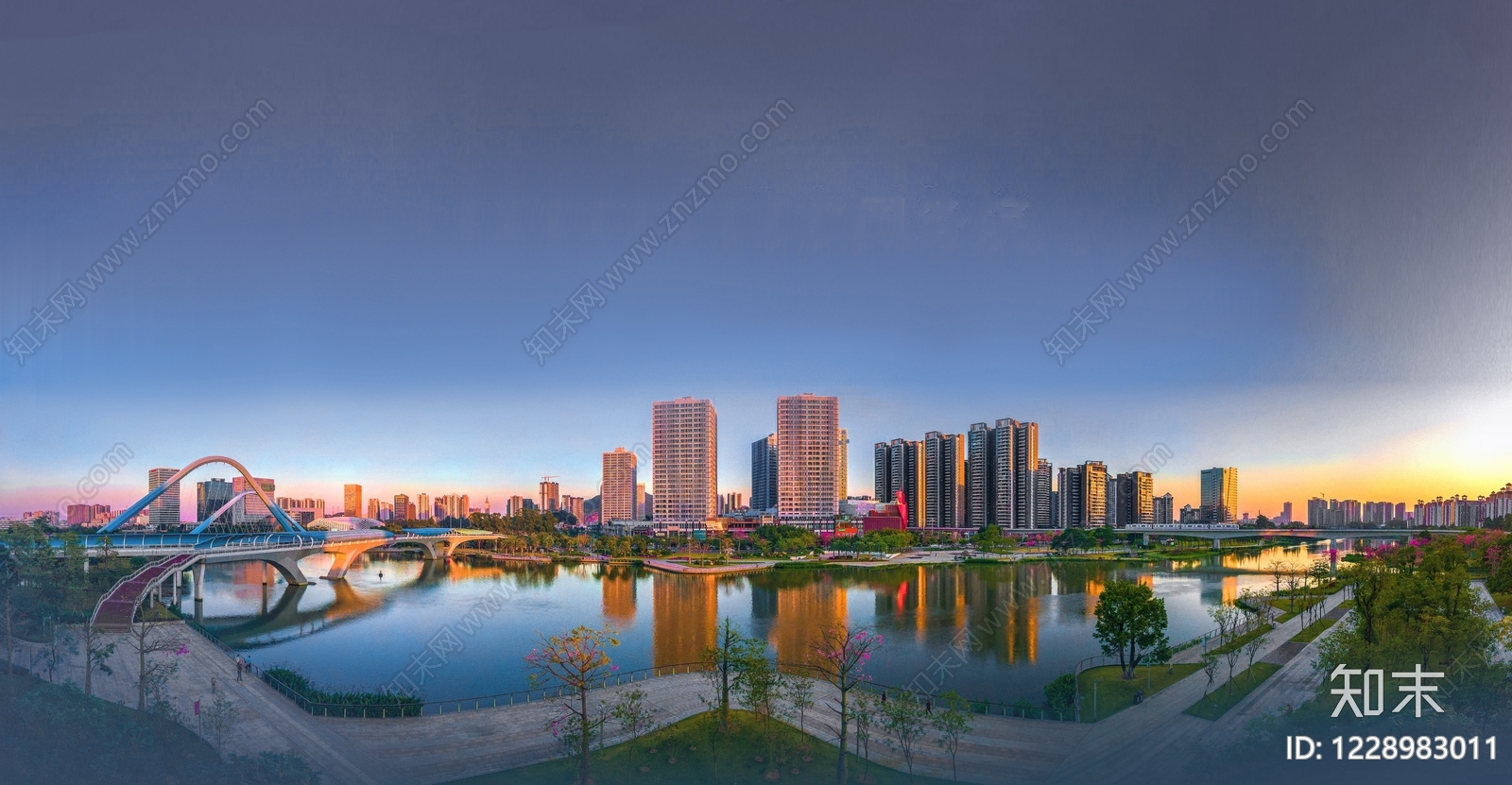 现代城市背景贴图下载【ID:1228983011】