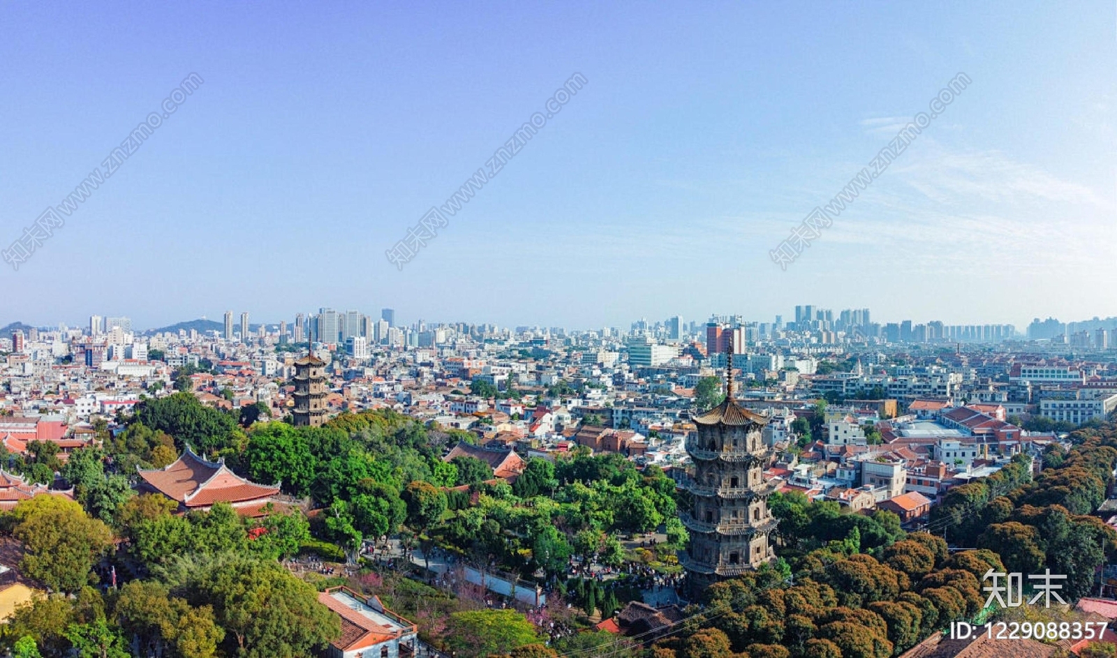 现代城市背景贴图下载【ID:1229088357】
