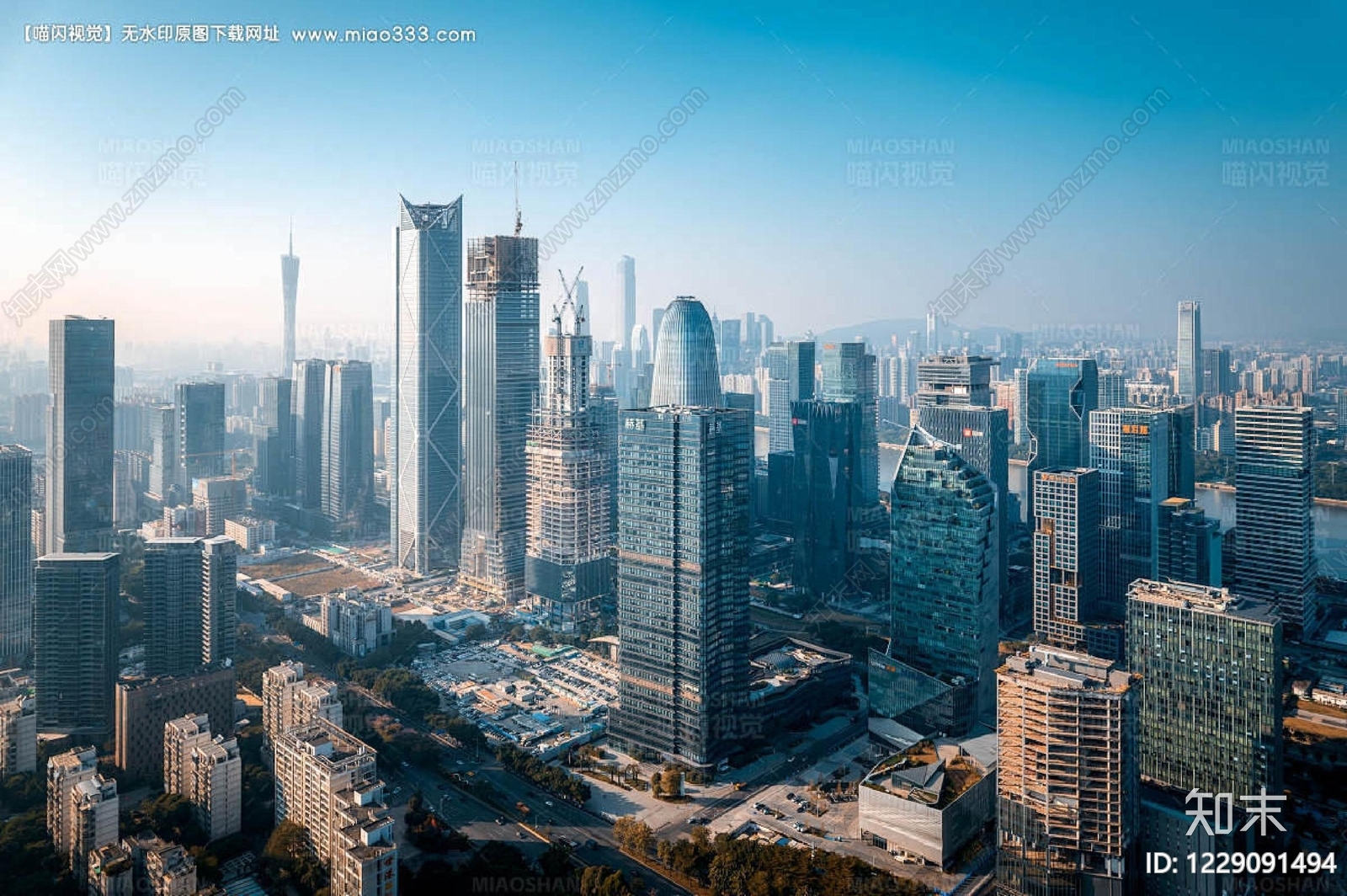 现代城市背景贴图下载【ID:1229091494】