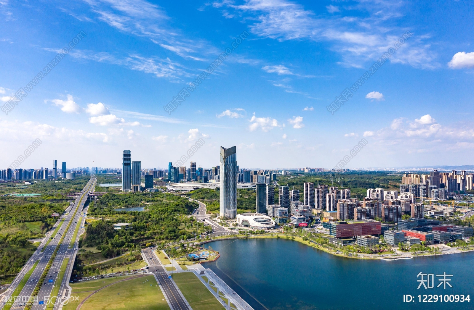 现代城市背景贴图下载【ID:1229100934】