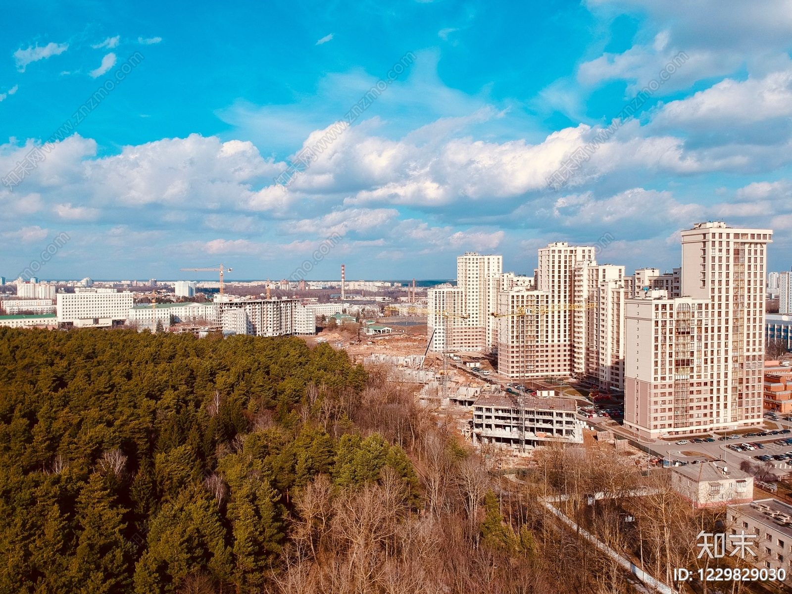 城市背景高清贴图材质