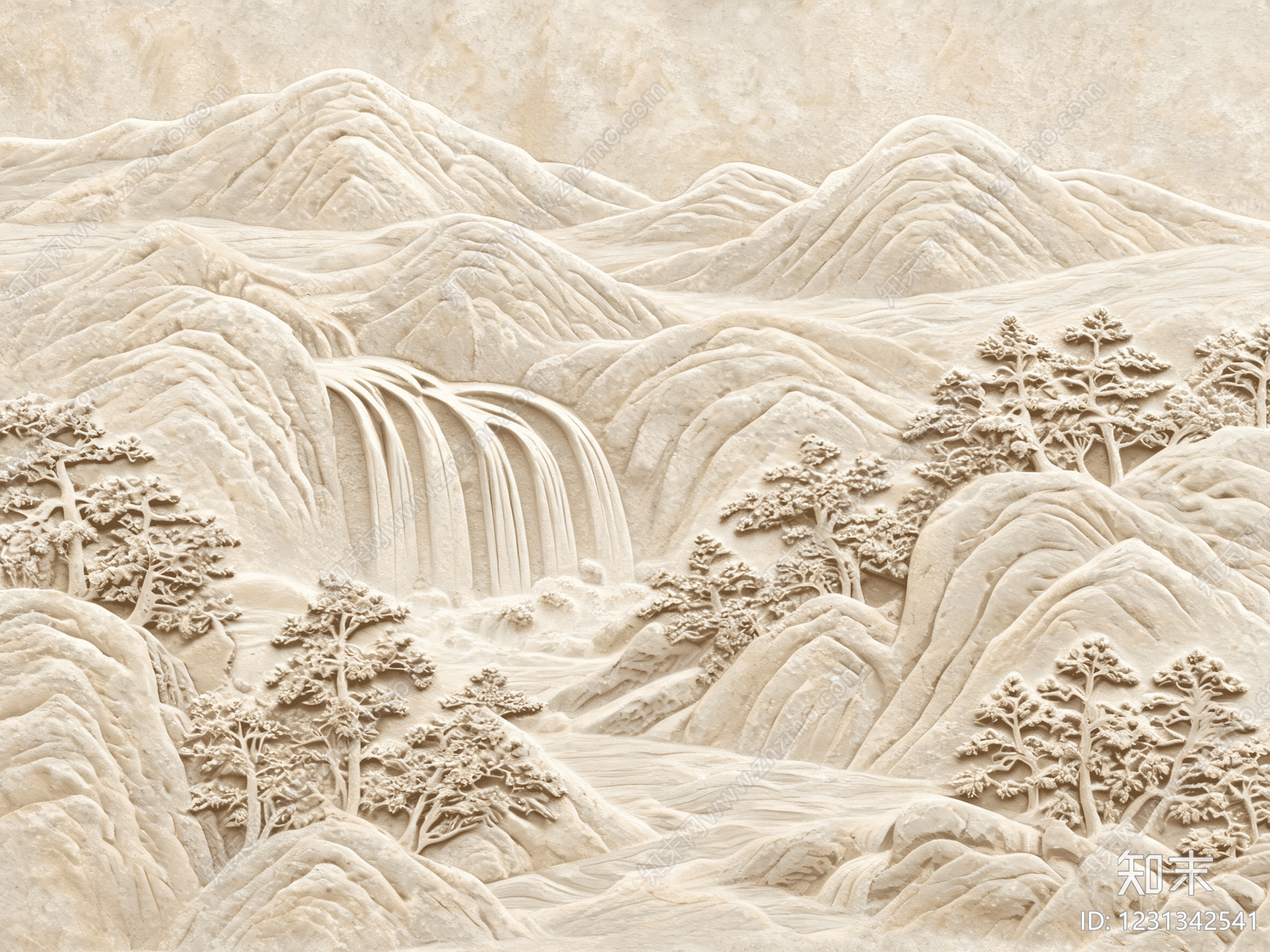 山水高清贴图材质