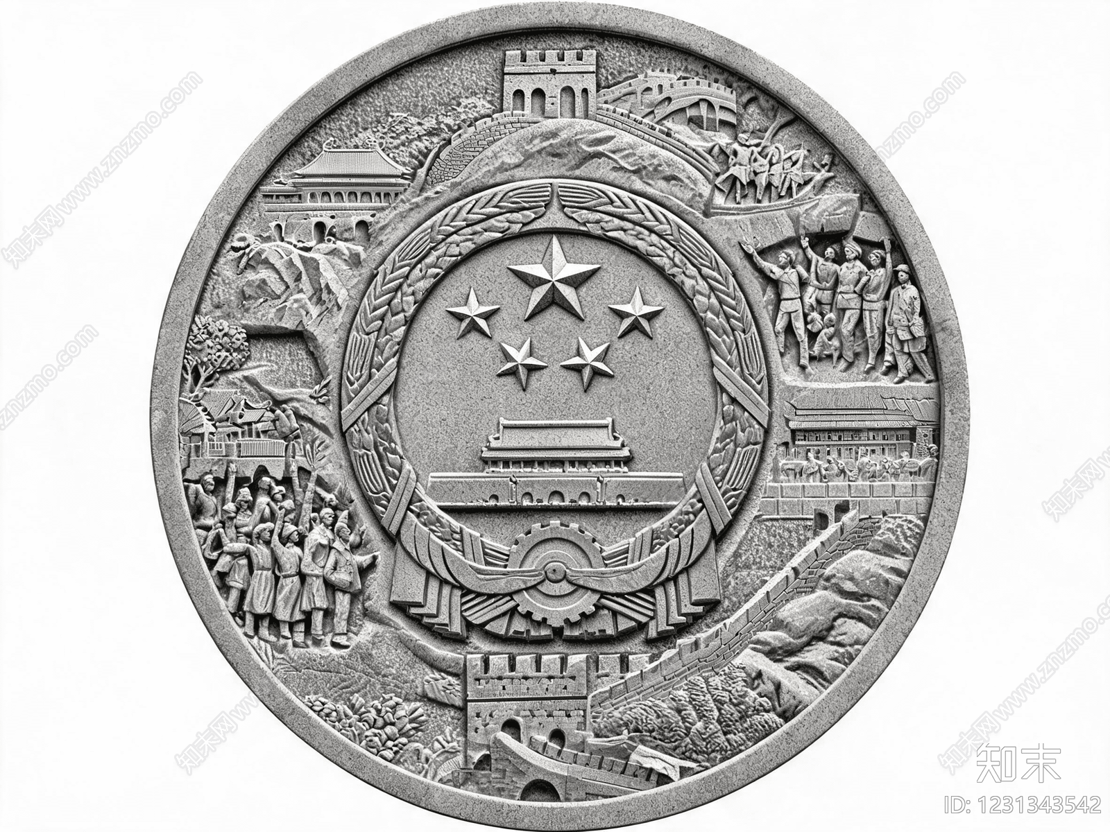 金属浮雕高清贴图材质