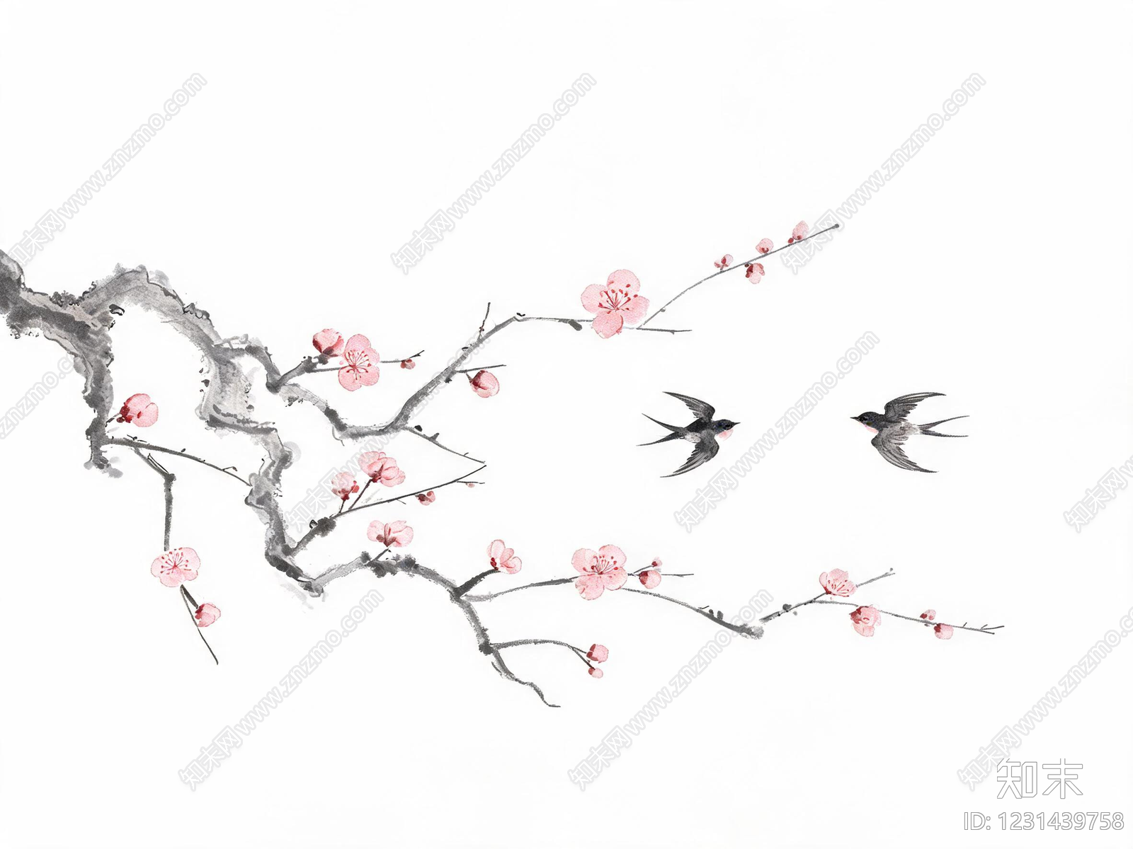 花鸟壁纸高清贴图材质