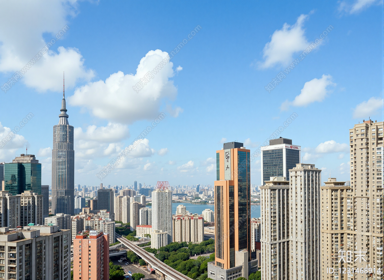 城市背景高清贴图材质