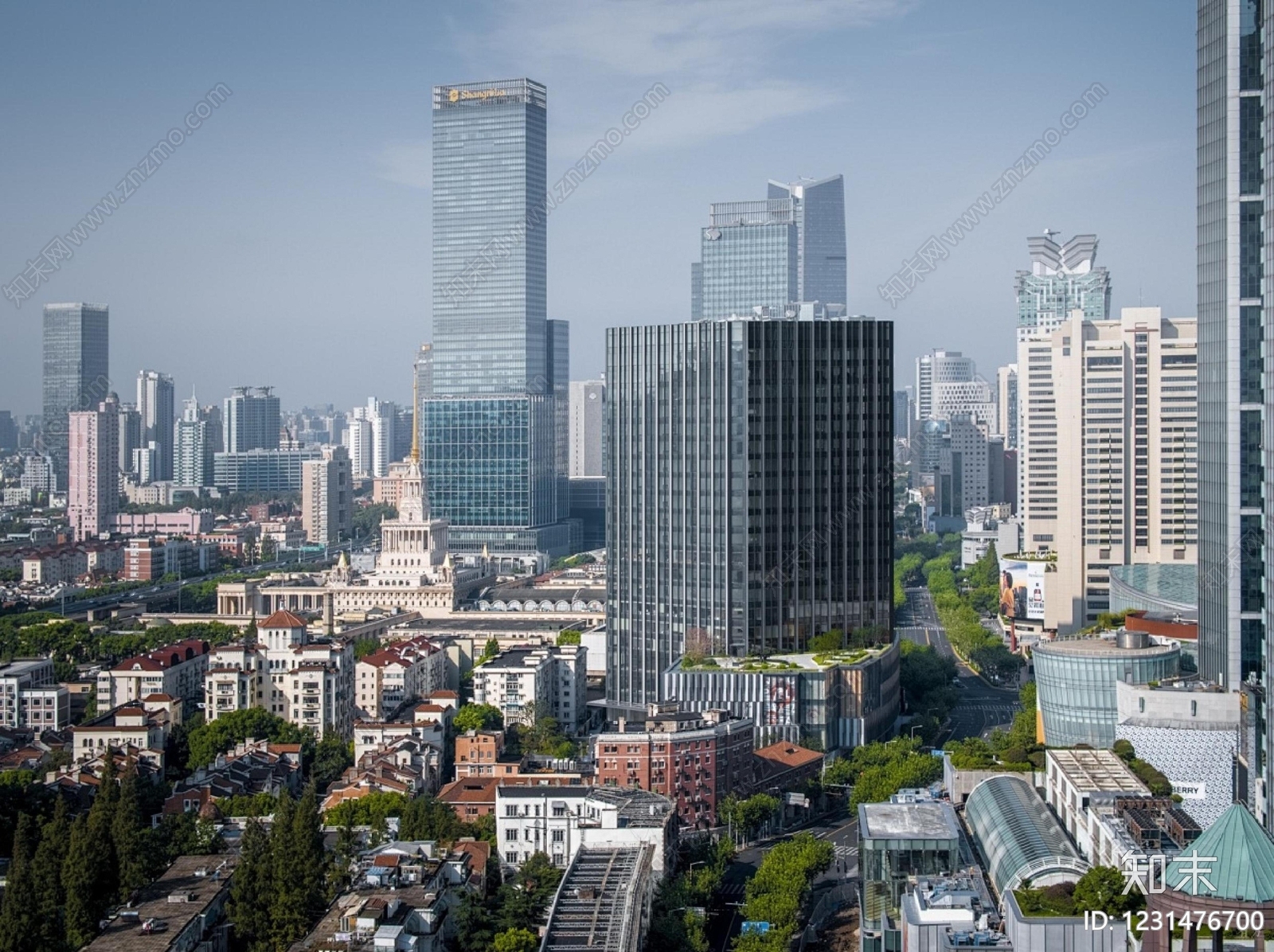 城市背景高清贴图材质