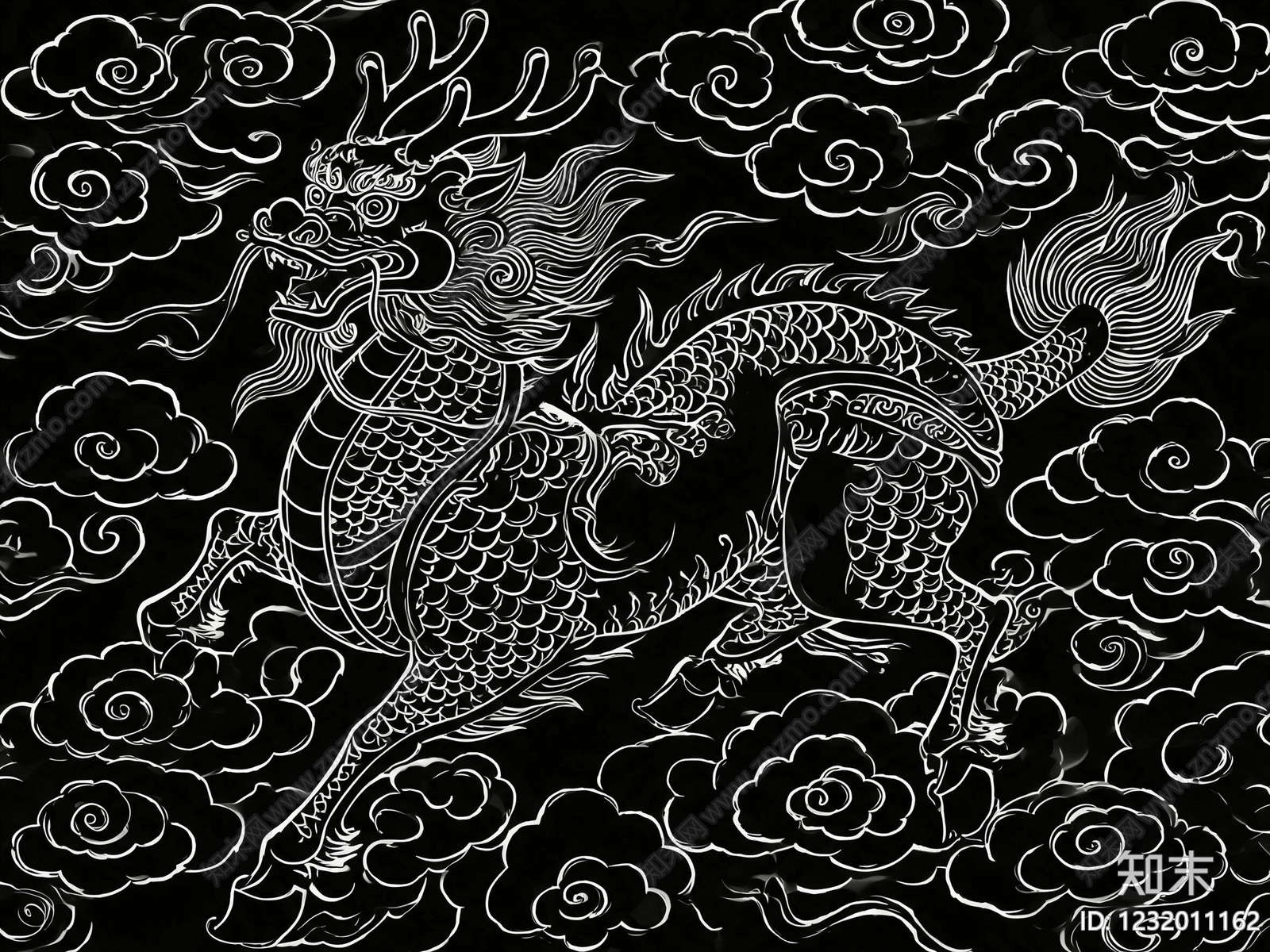 传统纹样高清贴图材质