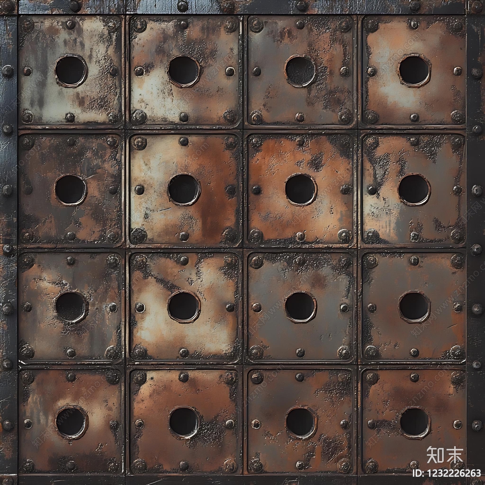穿孔金属板高清贴图材质