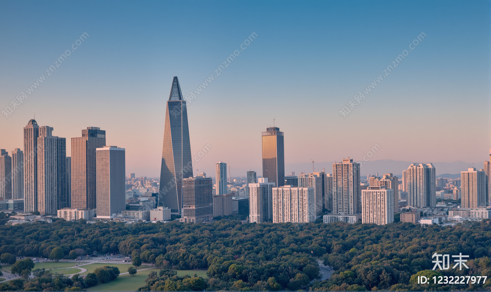 城市背景高清贴图材质