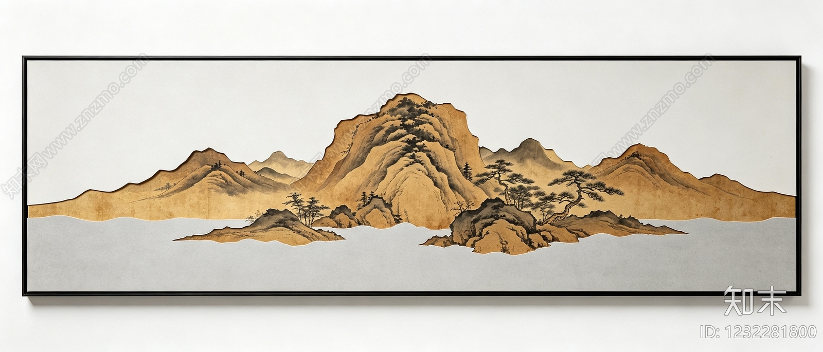山水画高清贴图材质