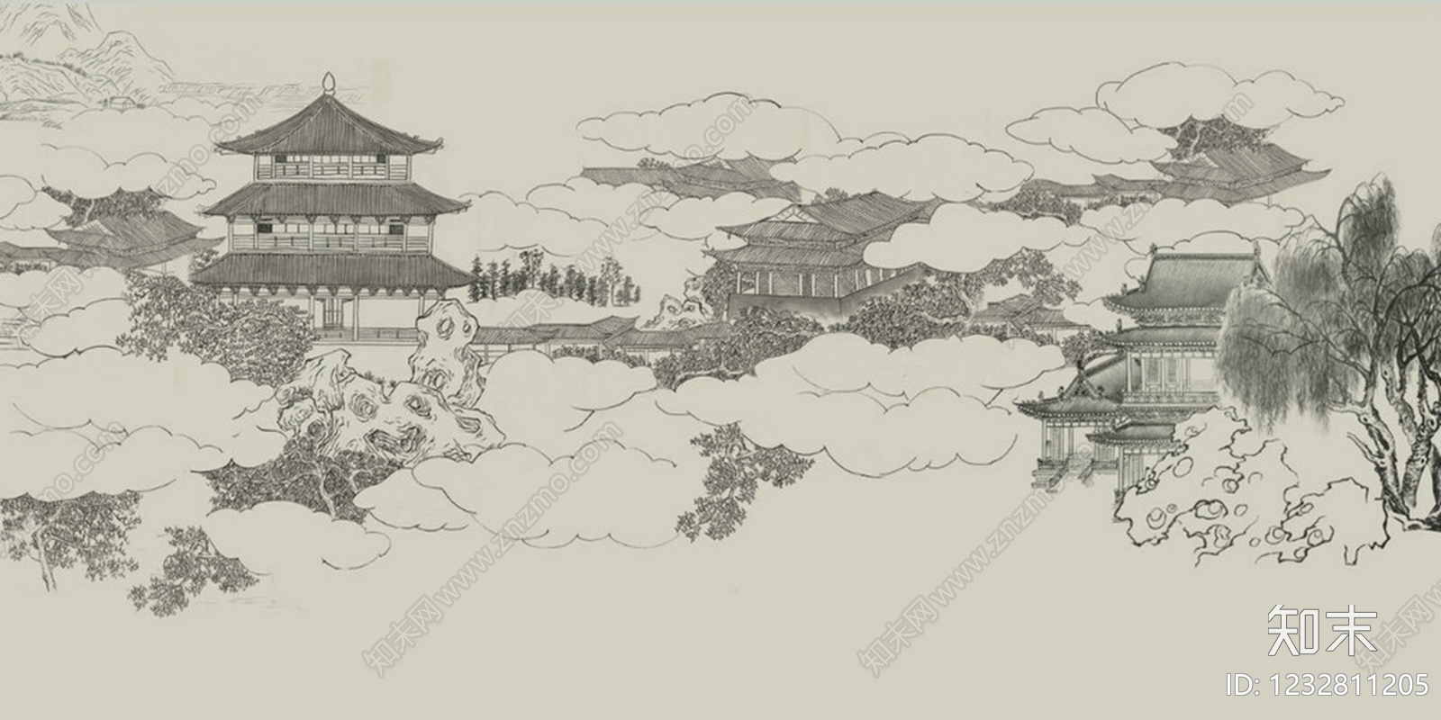 壁画高清贴图材质