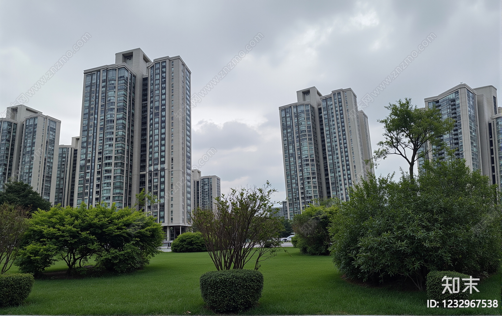小区外景高清贴图材质