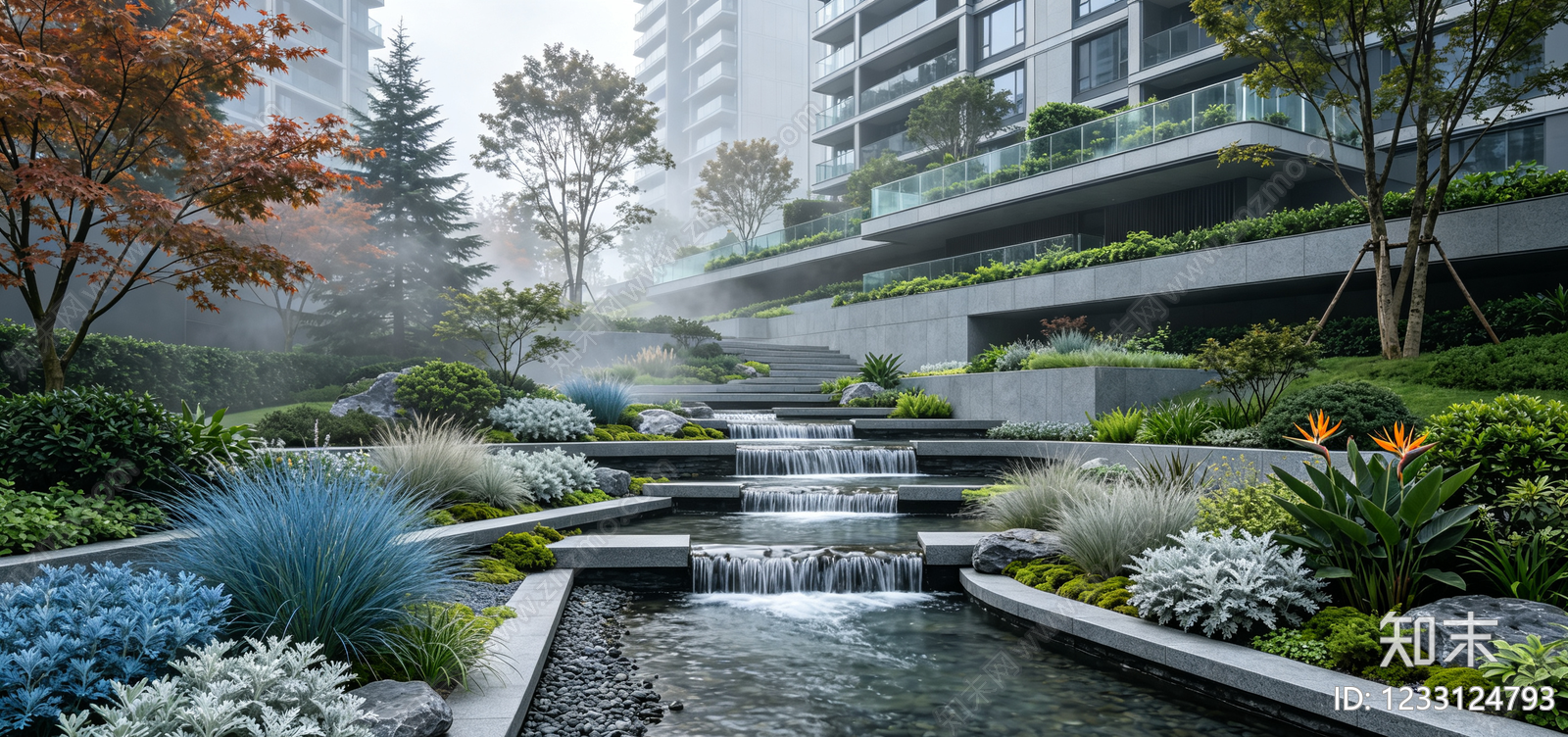 小区HDR贴图下载【ID:1233124793】