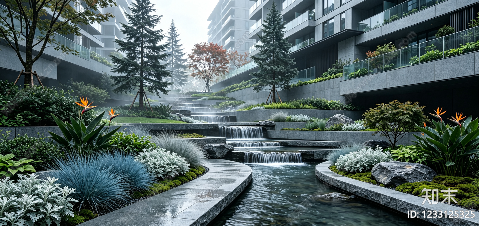 小区HDR贴图下载【ID:1233125325】