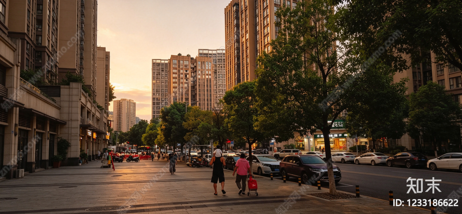 小区HDR贴图下载【ID:1233186622】