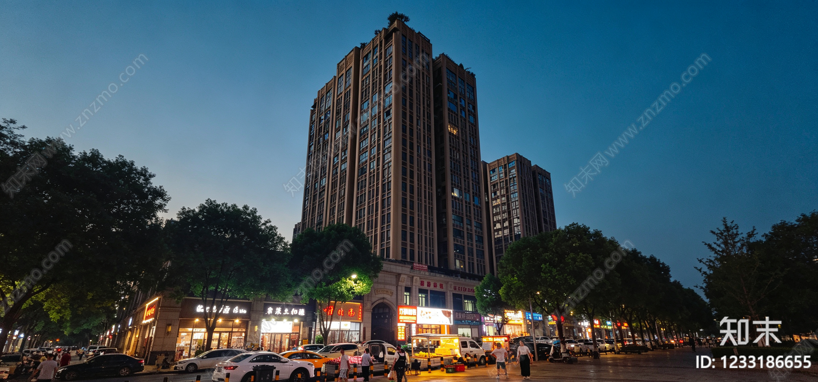 小区HDR贴图下载【ID:1233186655】