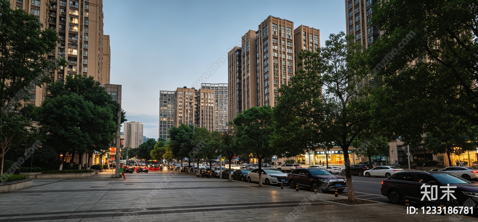 小区HDR贴图下载【ID:1233186781】