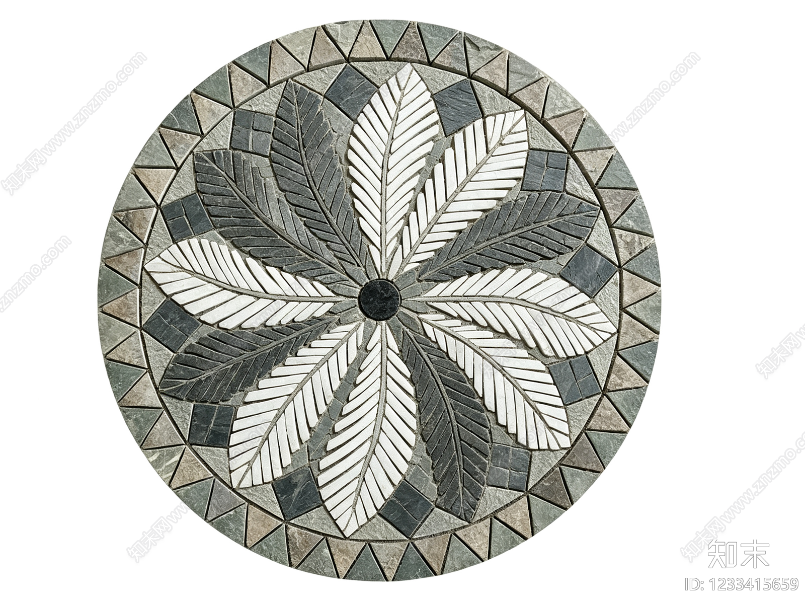 圆形拼花高清贴图材质