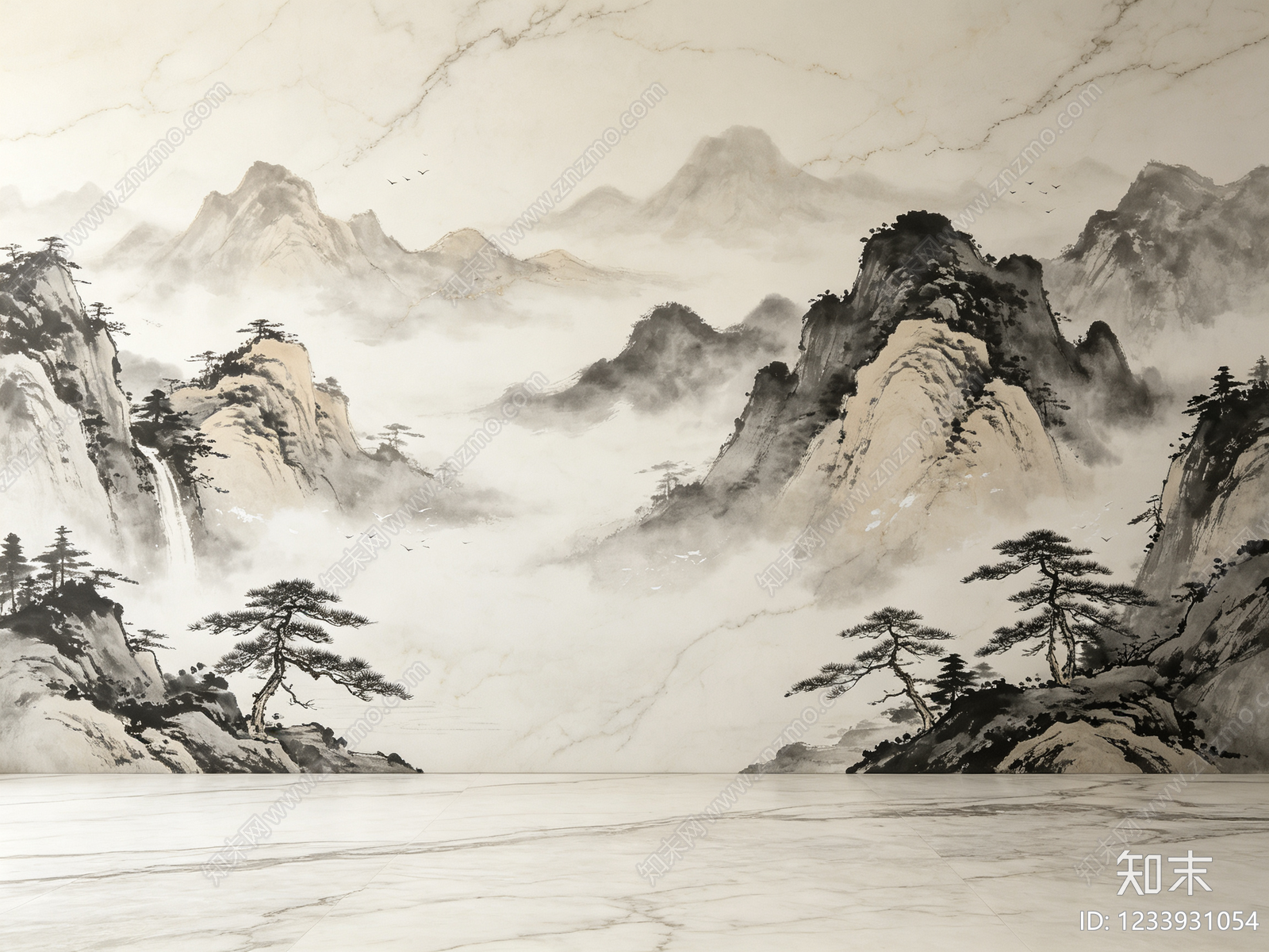 中式其他挂画贴图下载【ID:1233931054】