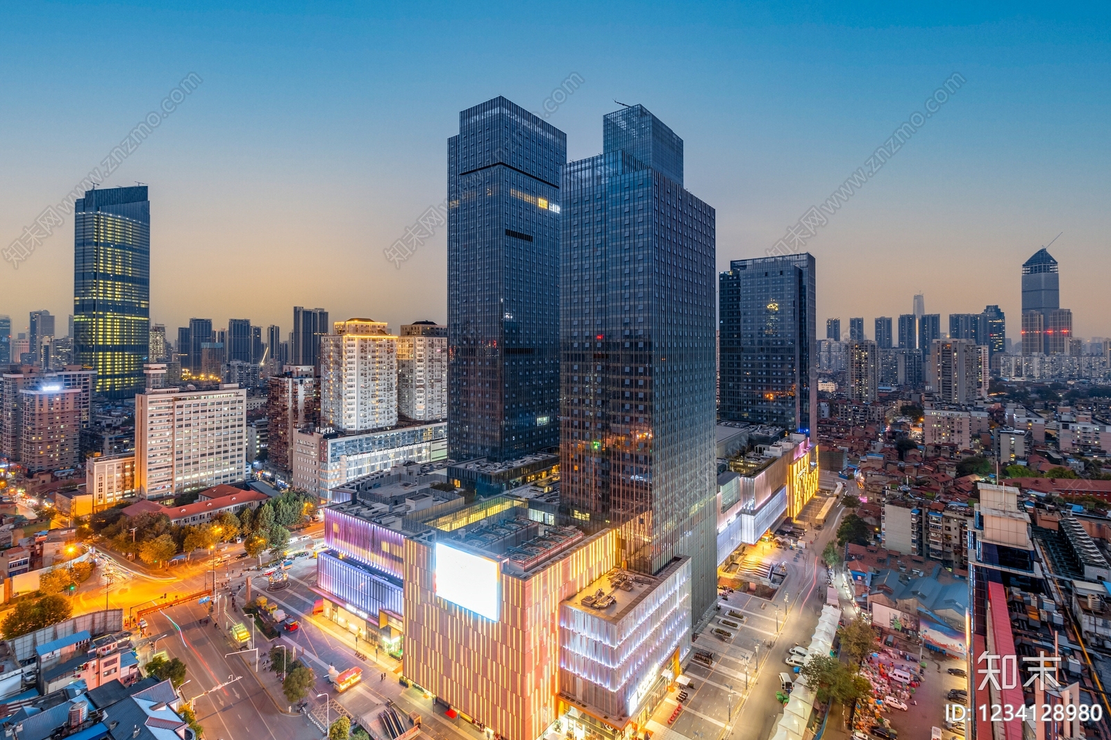 城市背景高清贴图材质