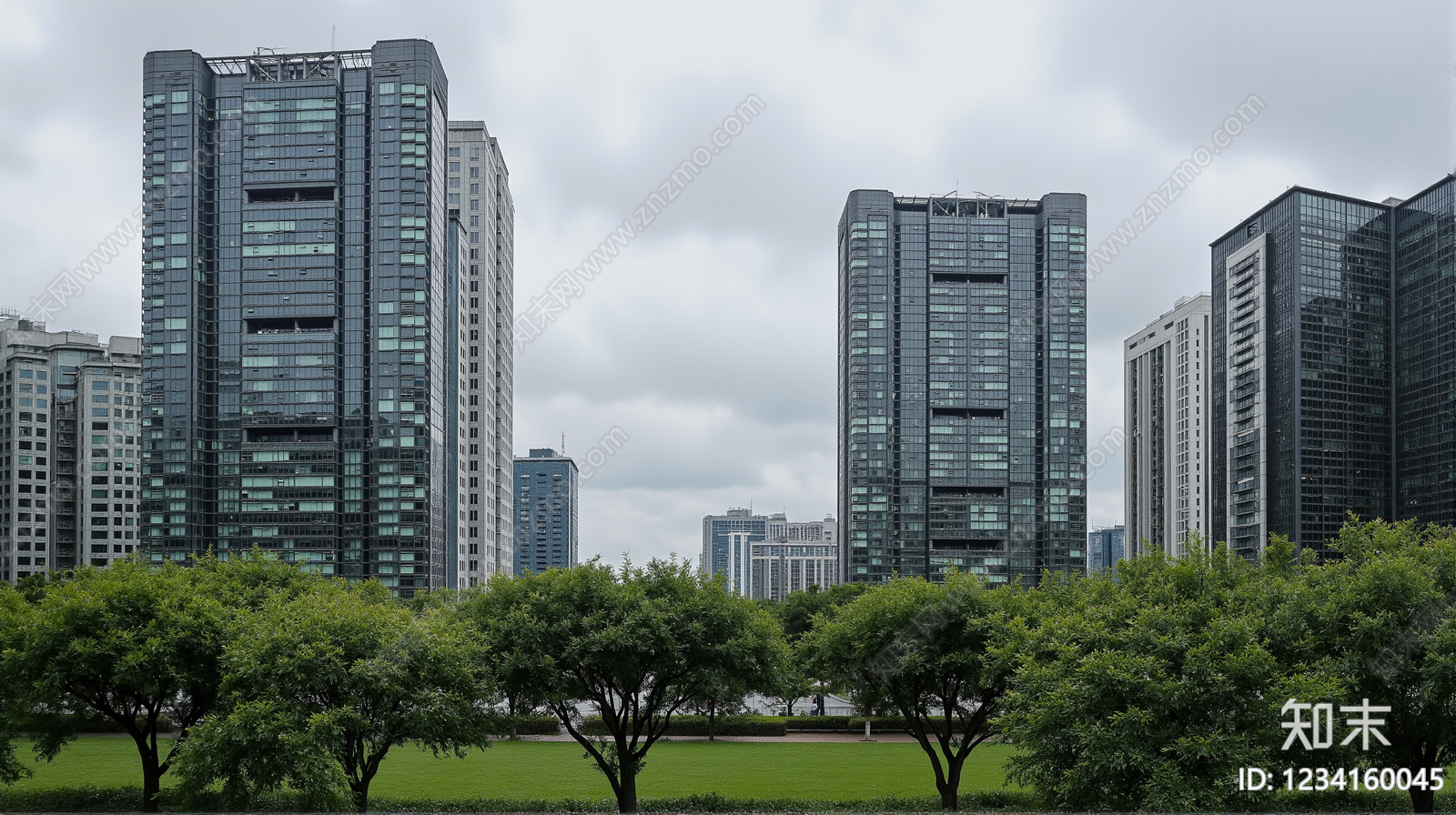 小区外景高清贴图材质