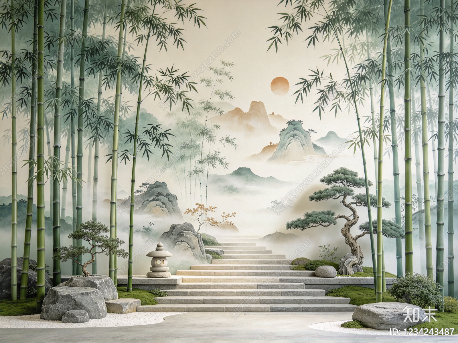 壁画高清贴图材质