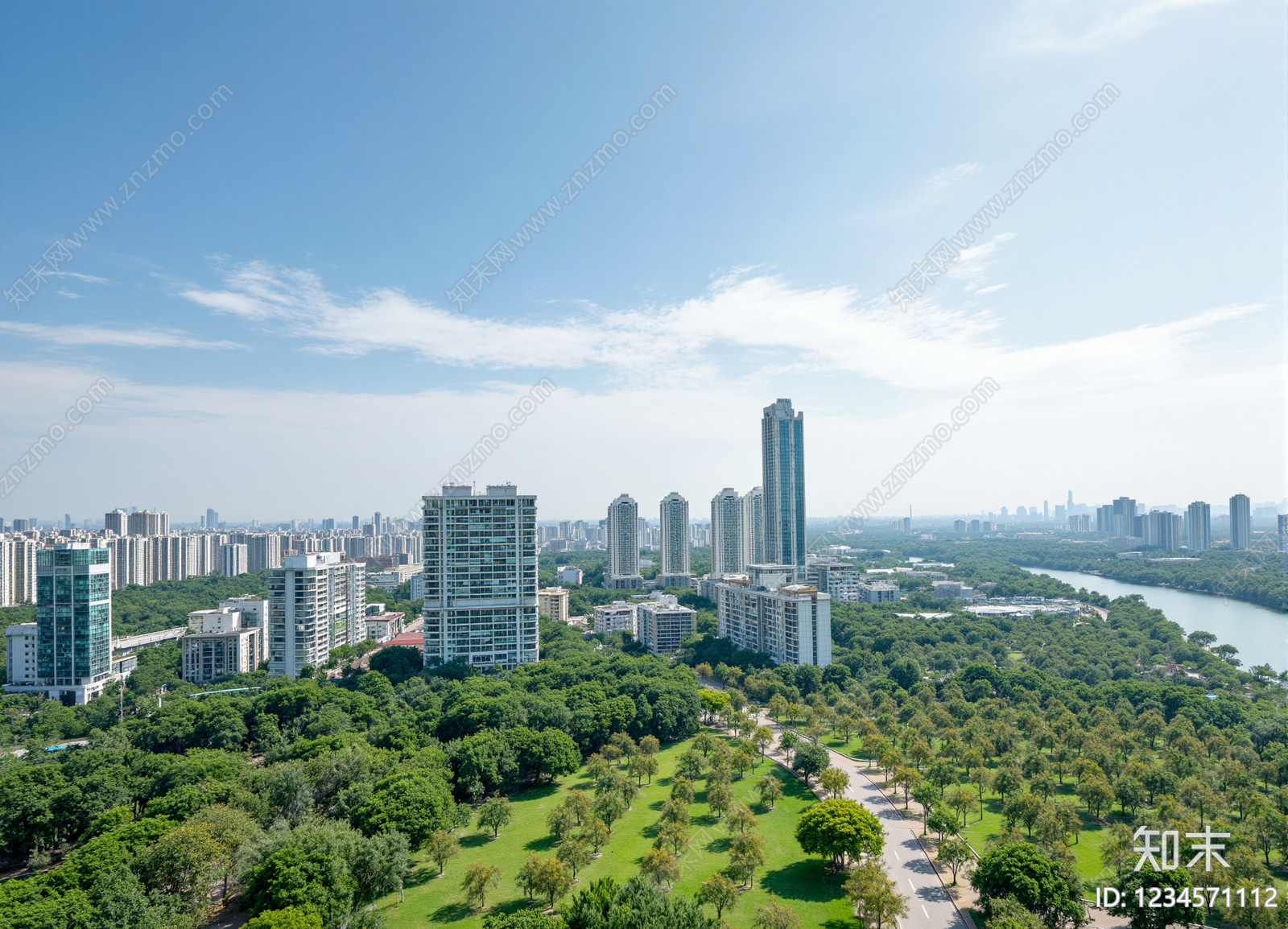 城市背景高清贴图材质
