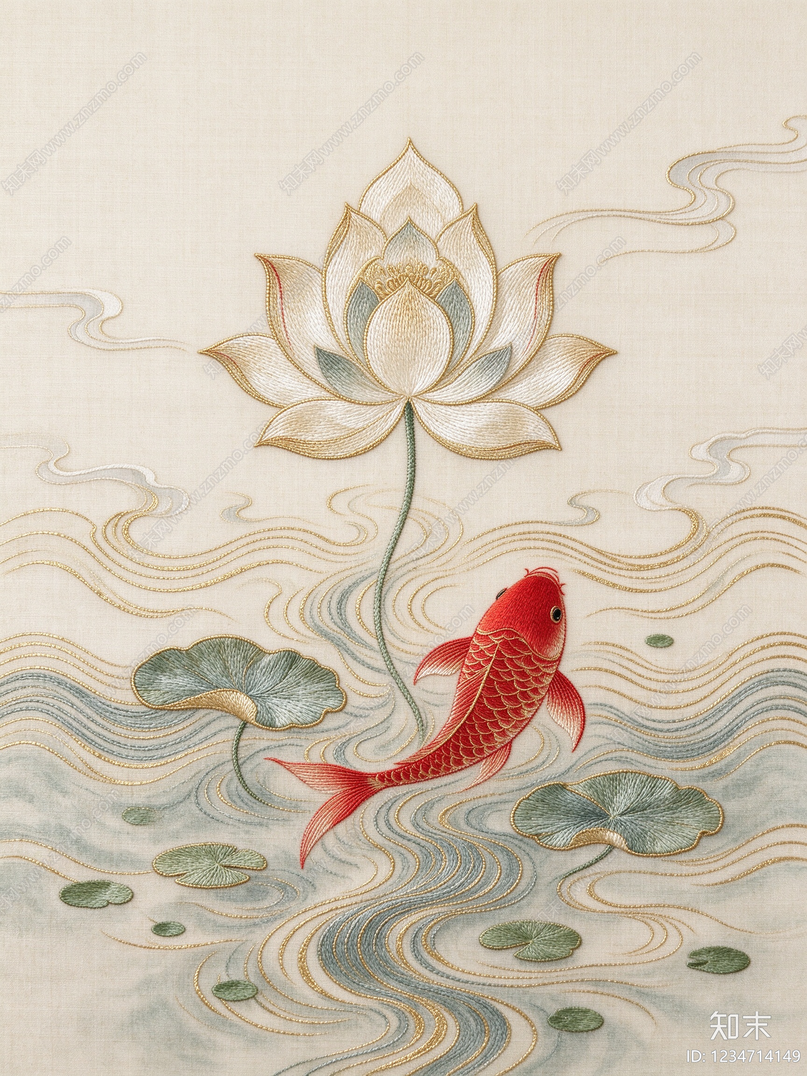 中式壁画贴图下载【ID:1234714149】