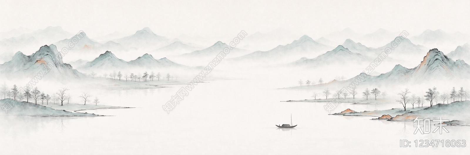 中式壁画贴图下载【ID:1234718063】