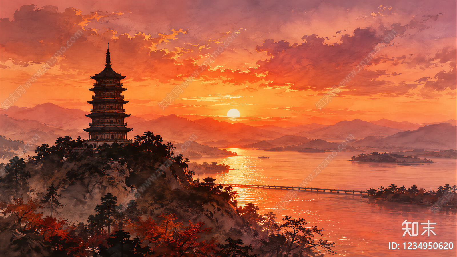 中式其他壁纸贴图下载【ID:1234950620】