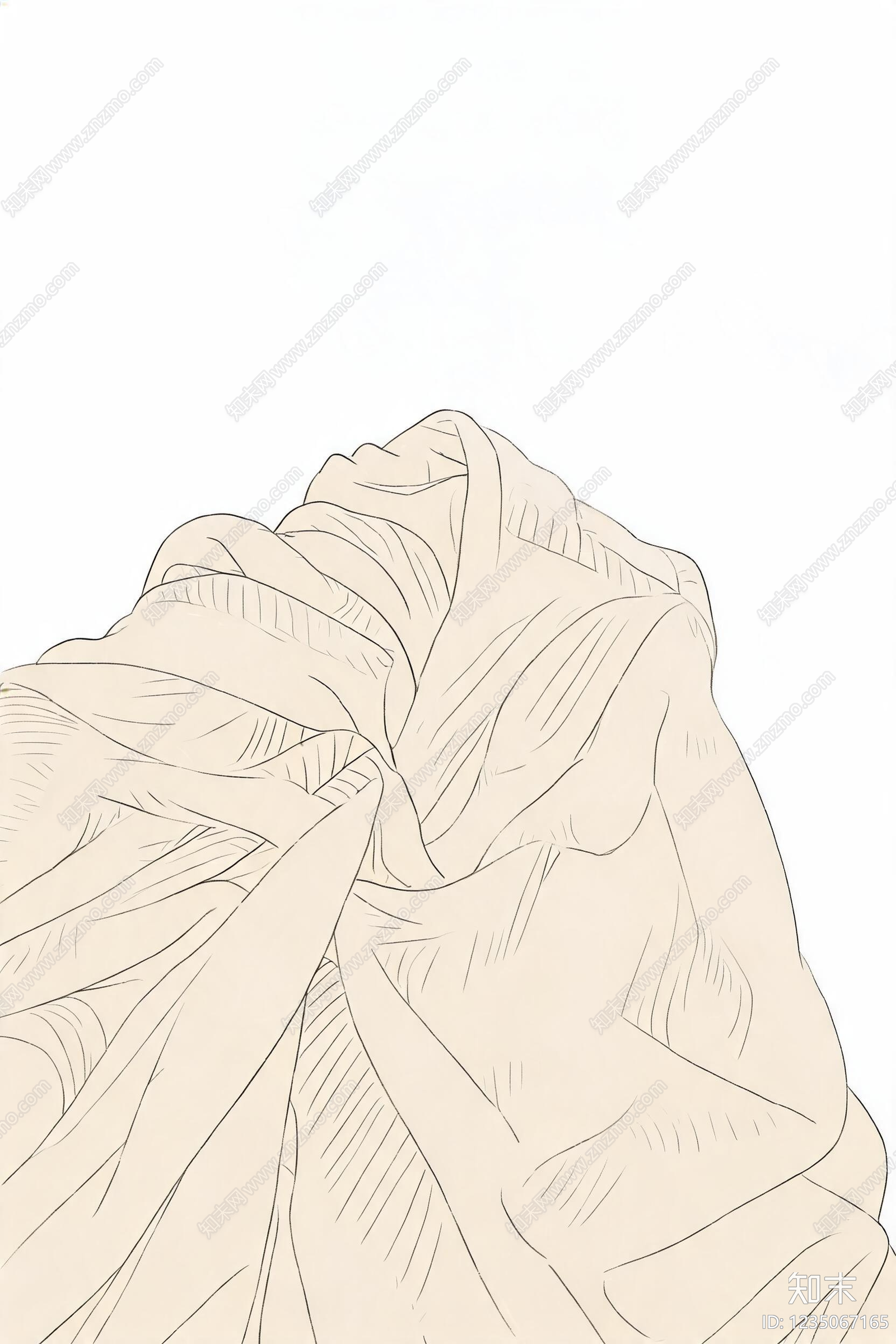 素色布纹贴图下载【ID:1235067165】