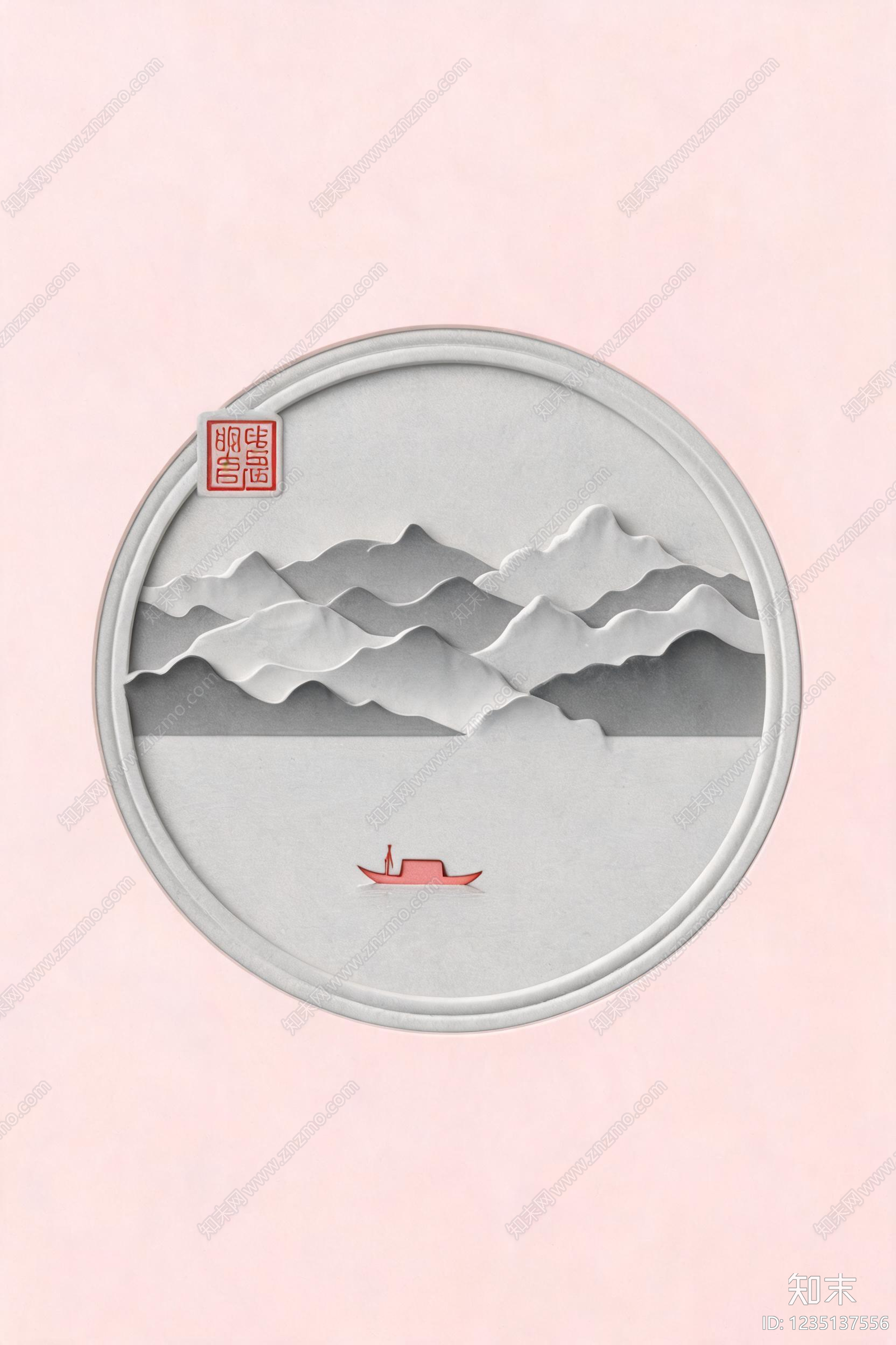 山水画高清贴图材质