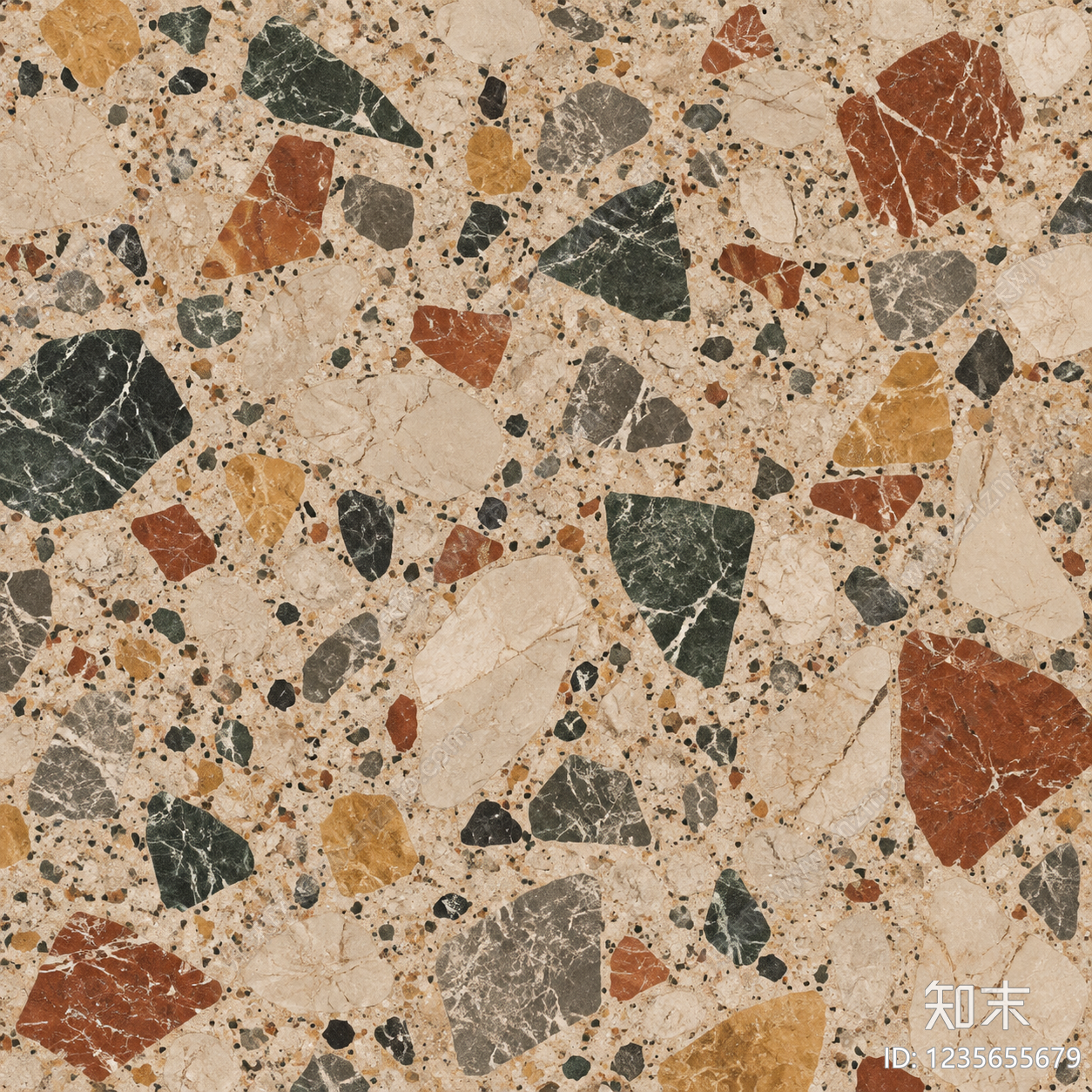 彩色水磨石贴图下载【ID:1235655679】