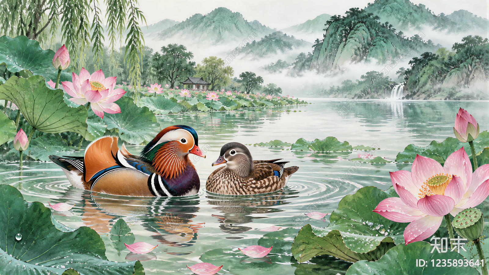 中式其他壁纸贴图下载【ID:1235893641】