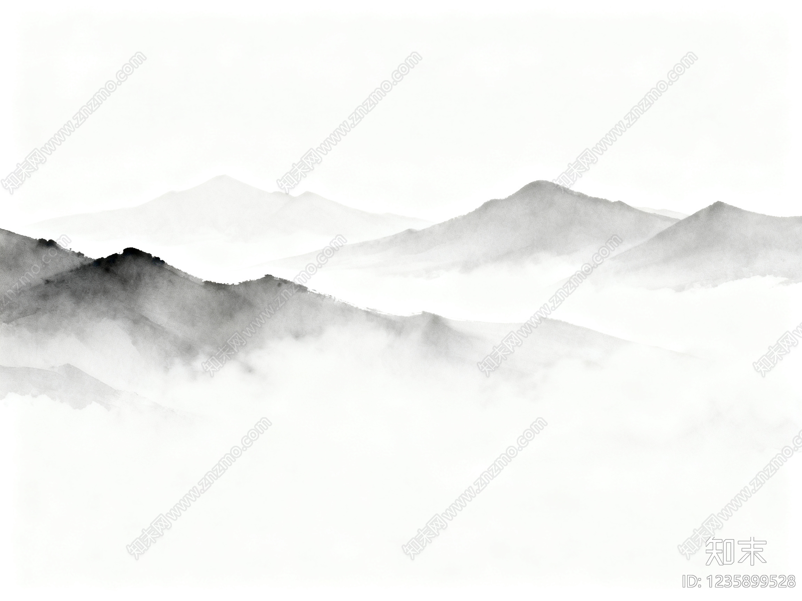 新中式壁画贴图下载【ID:1235899528】