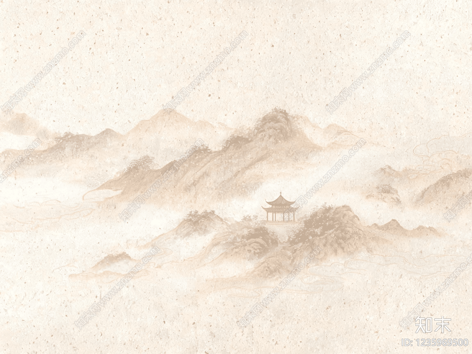 山水高清贴图材质