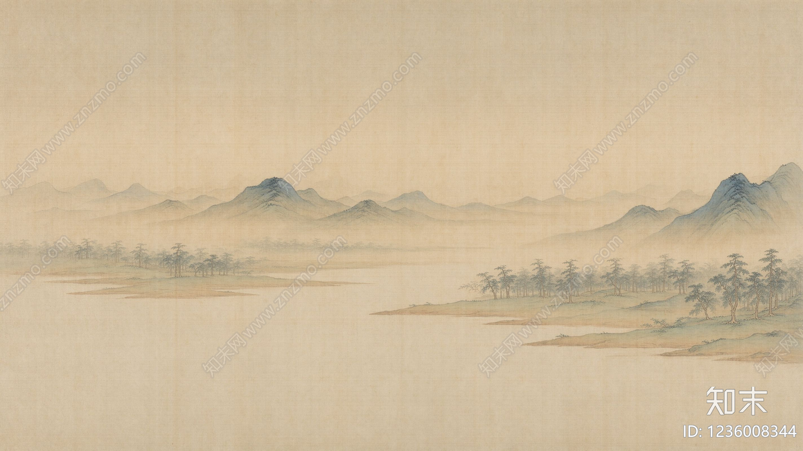 中式壁画贴图下载【ID:1236008344】