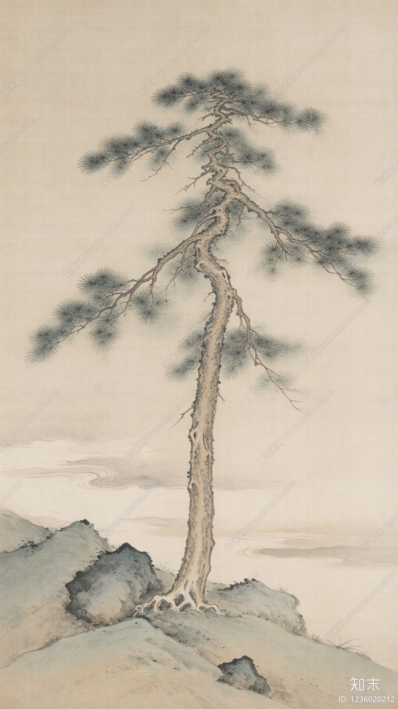 水墨画高清贴图材质