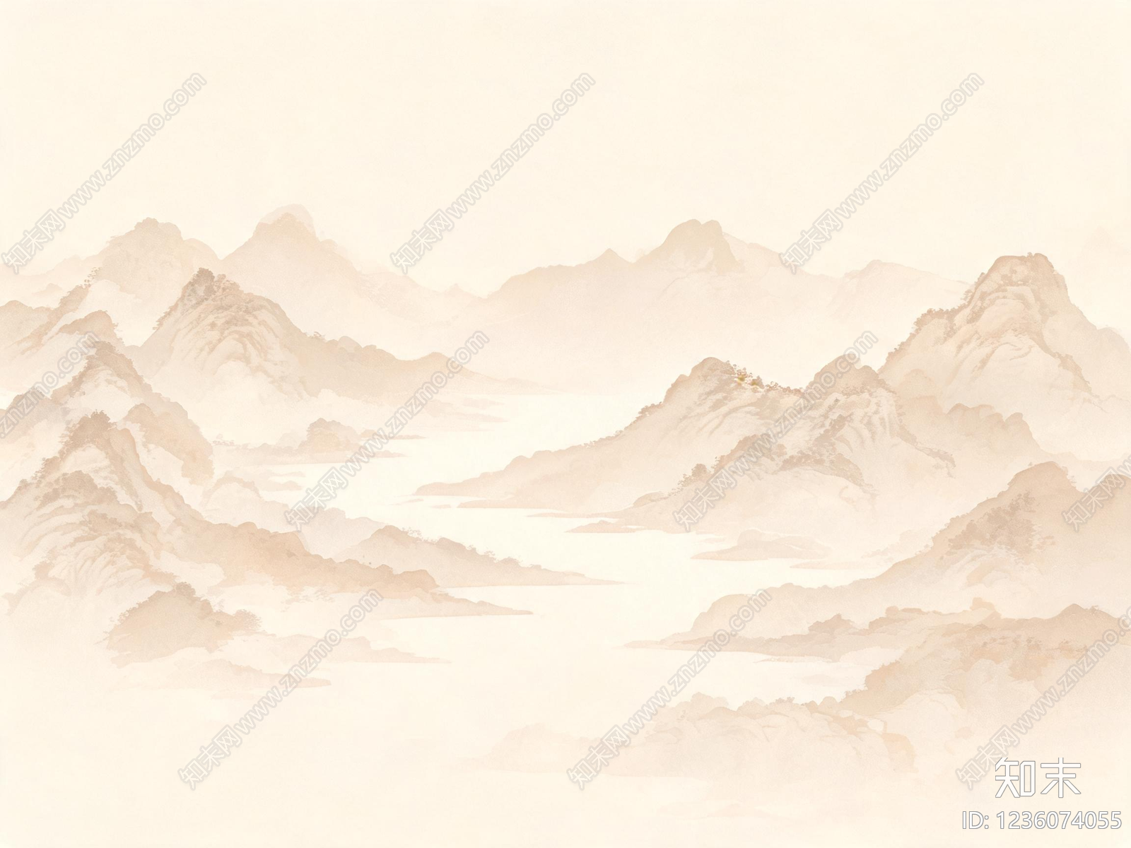 山水高清贴图材质