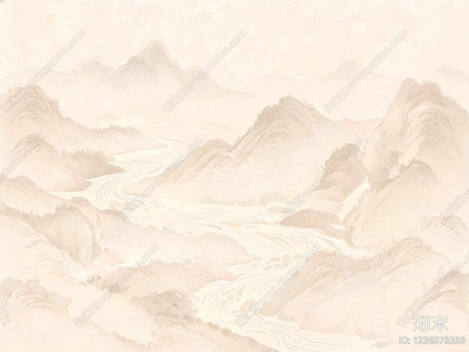 山水高清贴图材质