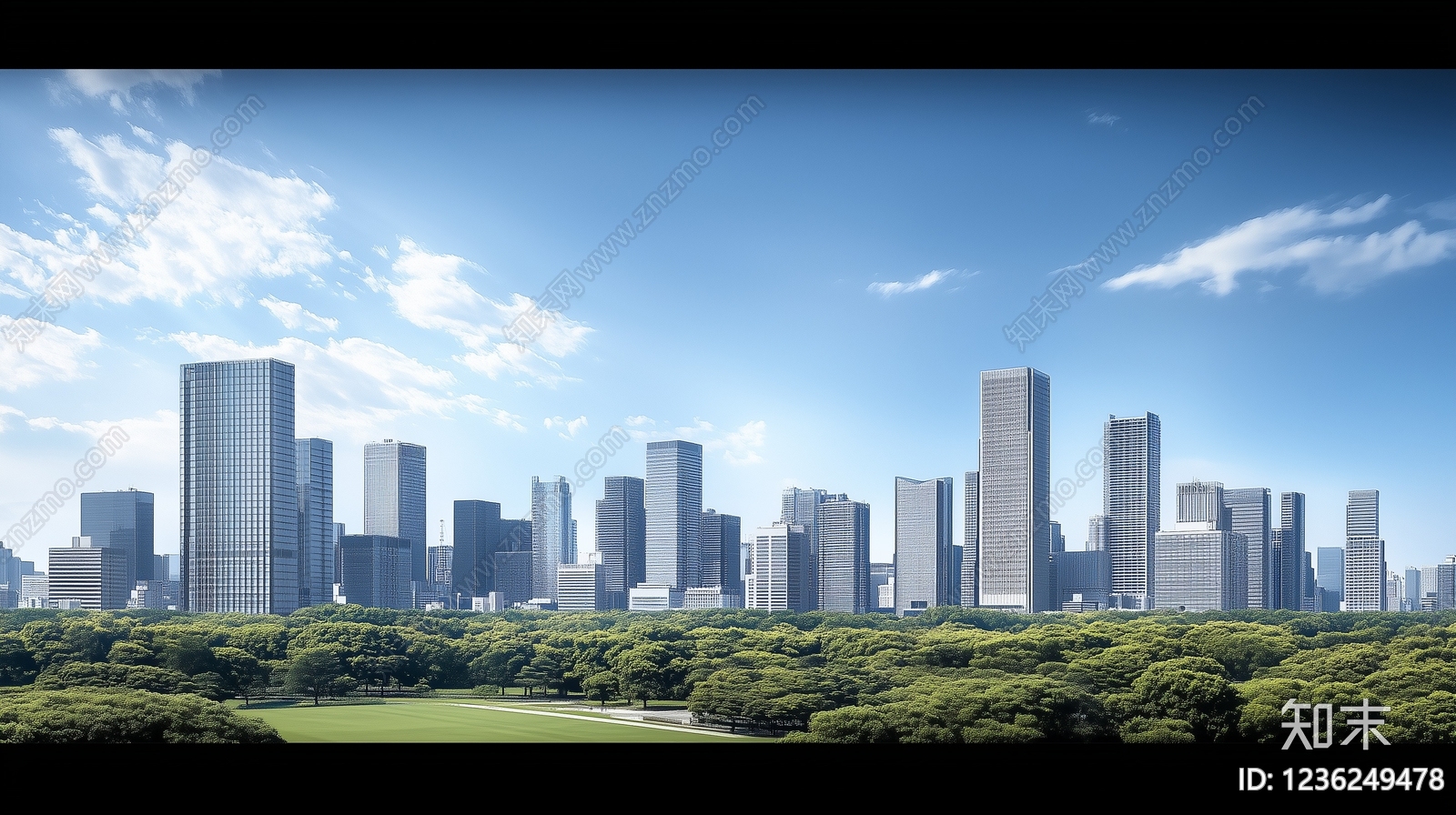 城市背景高清贴图材质