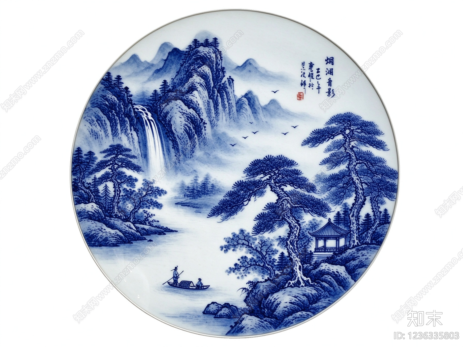 山水画高清贴图材质