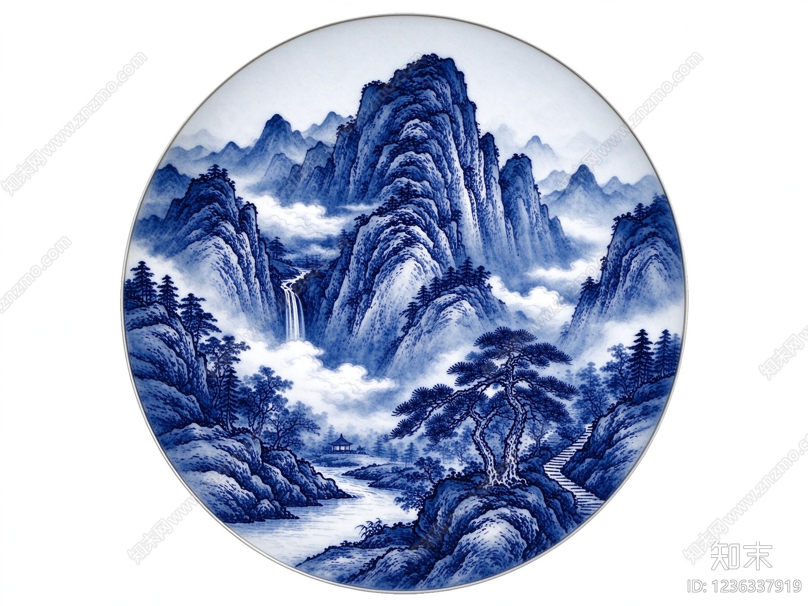山水高清贴图材质